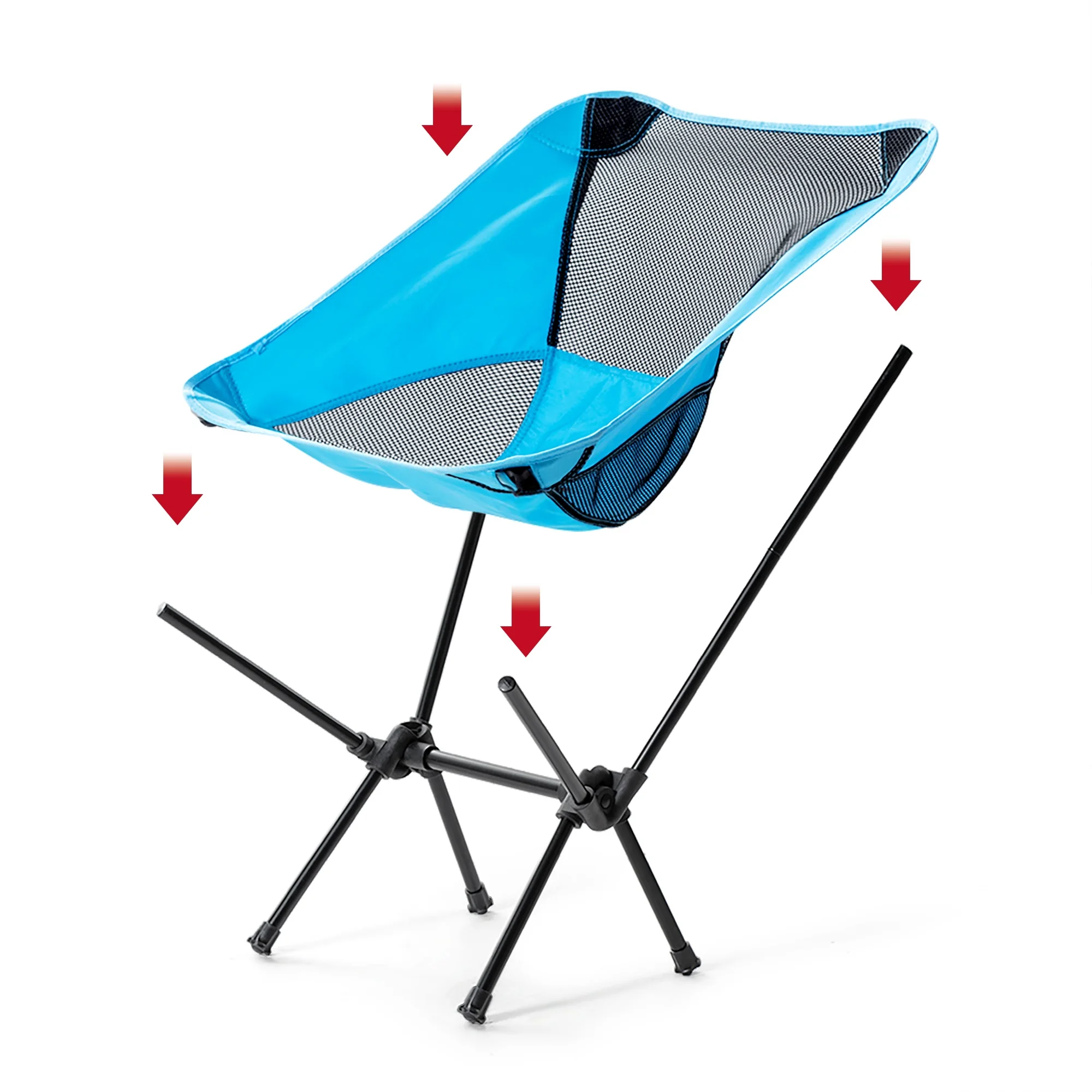 저렴한 야외 초경량 접이식 의자 경량 휴대용 캠핑 비치 의자 하이킹 피크닉 낚시 고하중 캐주얼 의자, 낚시 하이킹 해변 피크닉 낚시