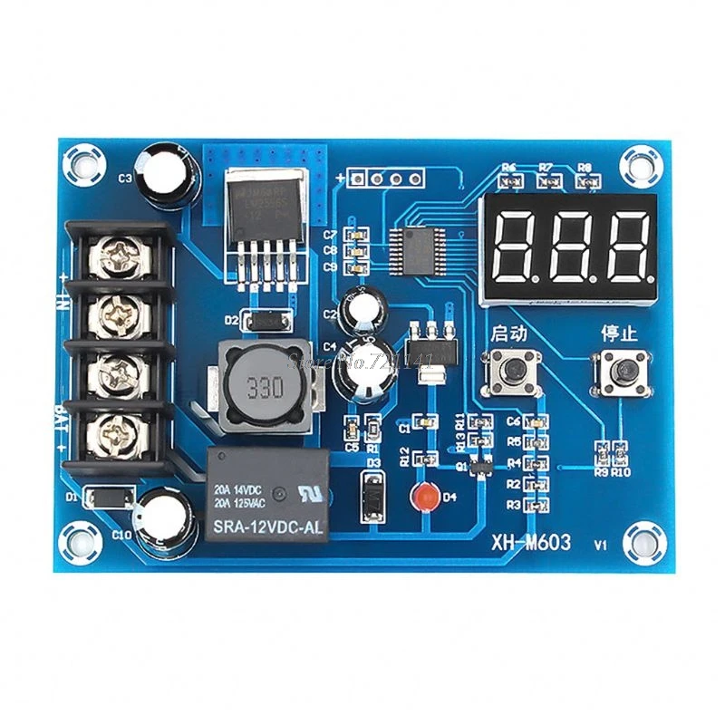 XH-M603 Charging Control Module Digital LED Display Storage Lithium Battery Charger Switch Protection Board 12-24V | Электронные