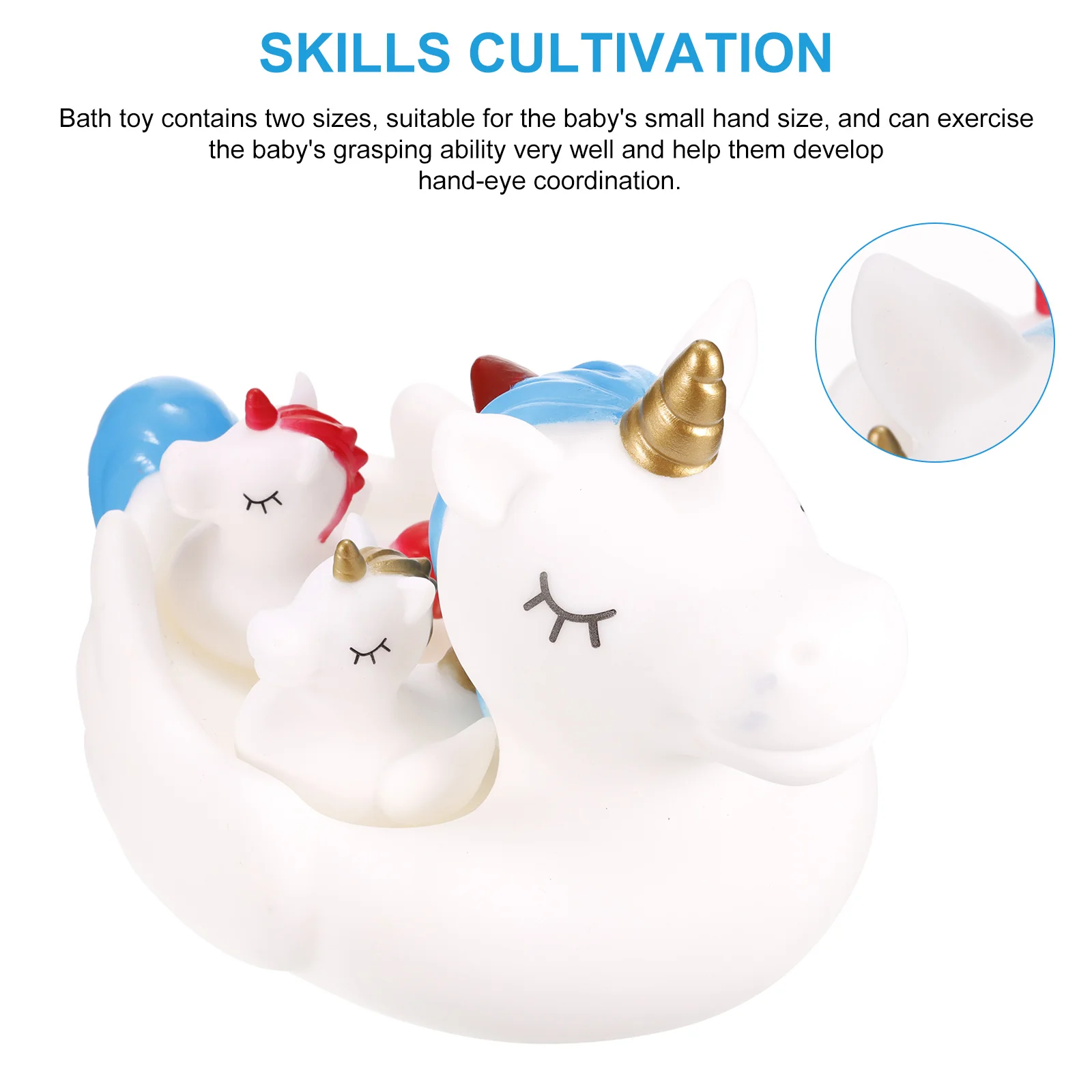 

Floating Toys Unicorn Bath Toys 4 Pcs Kit Squirt Toys Shape Recognition Cartoon Animal Classic Baby Water Toy Kid Beach Bath Toy