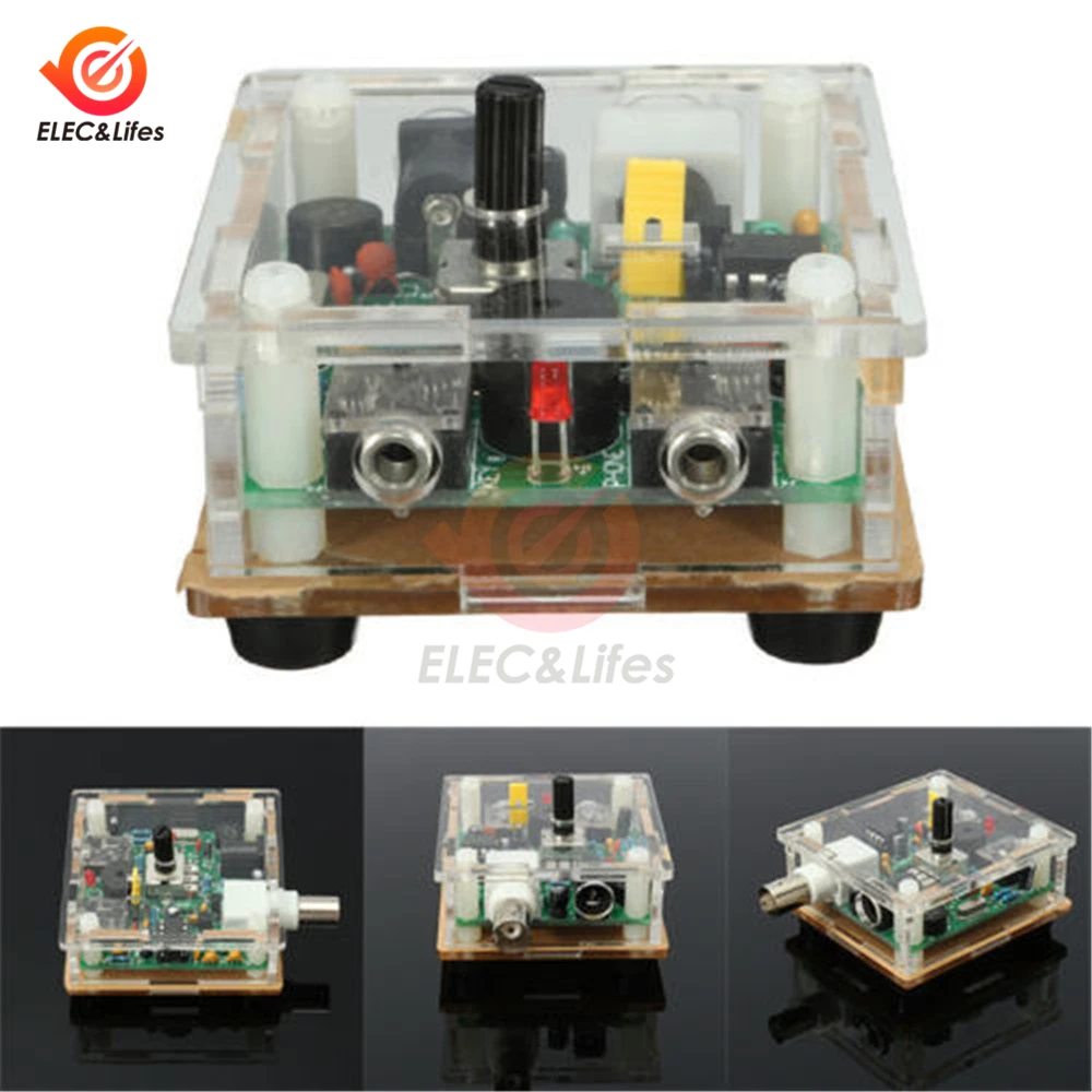 DC 9-13 8 V S-PIXIE CW QRP коротковолновый радиоприемник 7 023 Mhz + акриловый чехол DIY kit для