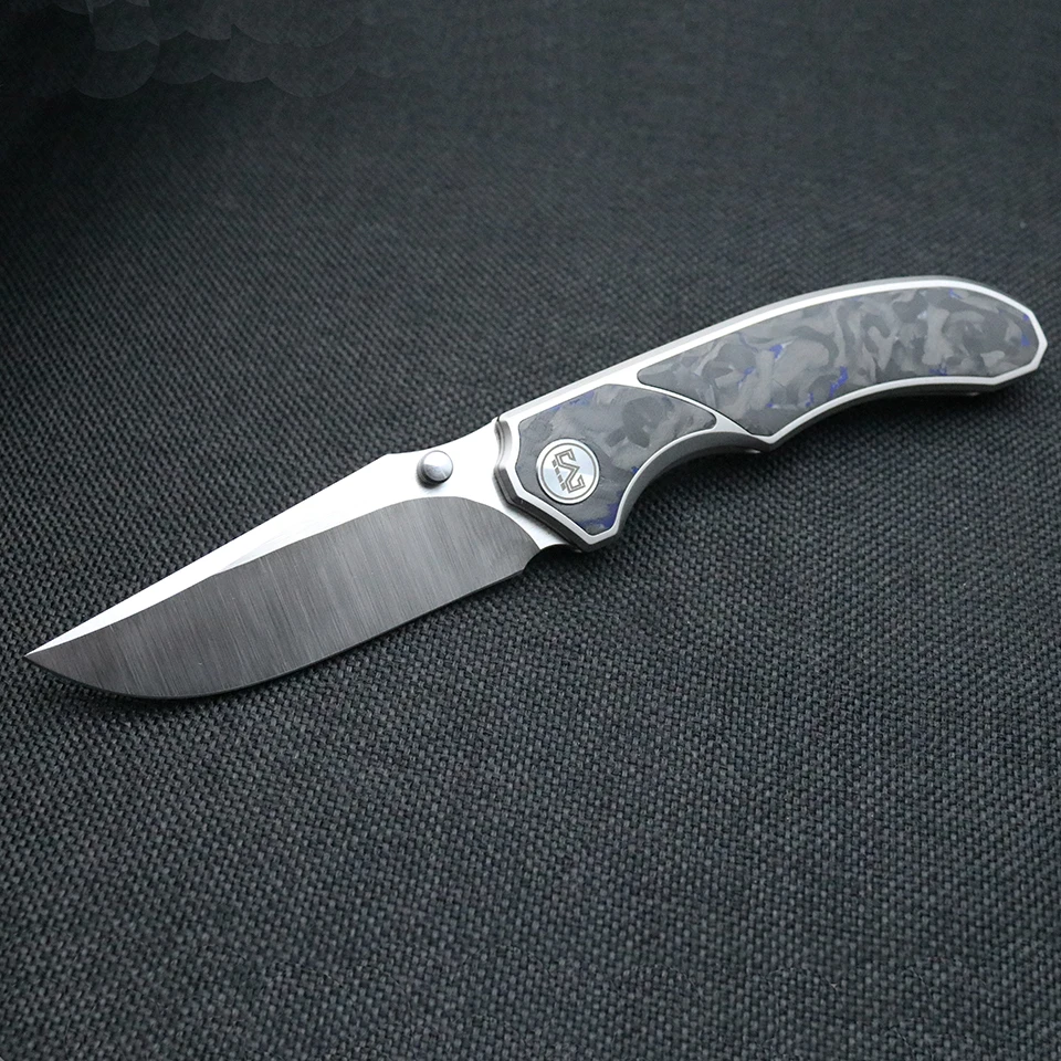 Miguron ножи Centurion II складной нож Синий мрамор углеродное волокно ручка 3 5 &quotS90V