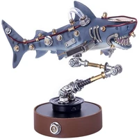 3d metal puzzle animal model kit diy mechanical shark model toy diy 3d puzzle set