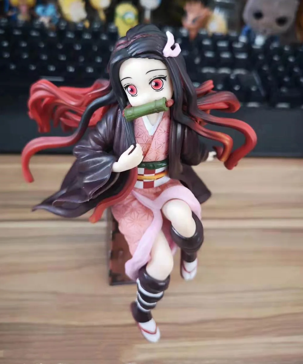 Kimetsu no Yaiba фигурки героев аниме Kamado Tanjirou Nezuko Demon Slayer Zenitsu фигурка коллекционера Рождественская демоническая игрушка кукла