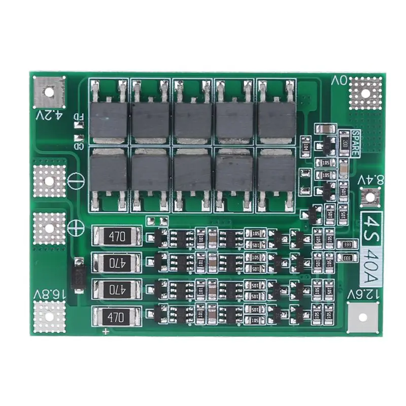 Баланс 4S 40A литий-ионный аккумулятор 18650 зарядное устройство PCB плата защиты BMS