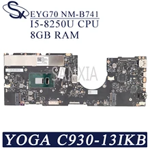 KEFU EYG70 NM-B741 Laptop motherboard for Lenovo YOGA C930-13IKB original mainboard 8GB-RAM I5-8250U CPU