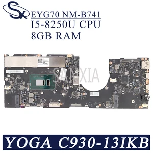 kefu eyg70 nm b741 laptop motherboard for lenovo yoga c930 13ikb original mainboard 8gb ram i5 8250u cpu free global shipping