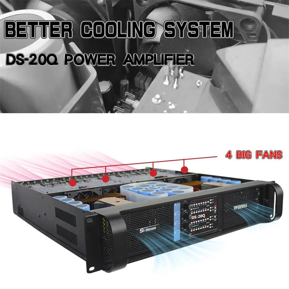 Профессиональный усилитель мощности сабвуфера 4 канала * 2200 Вт для