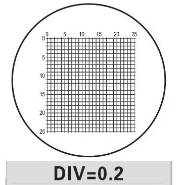

DIV 0.2MM Microscope Eyepiece Micrometer Calibration Slide for Stage Micrometer Microscope Precision Instruments