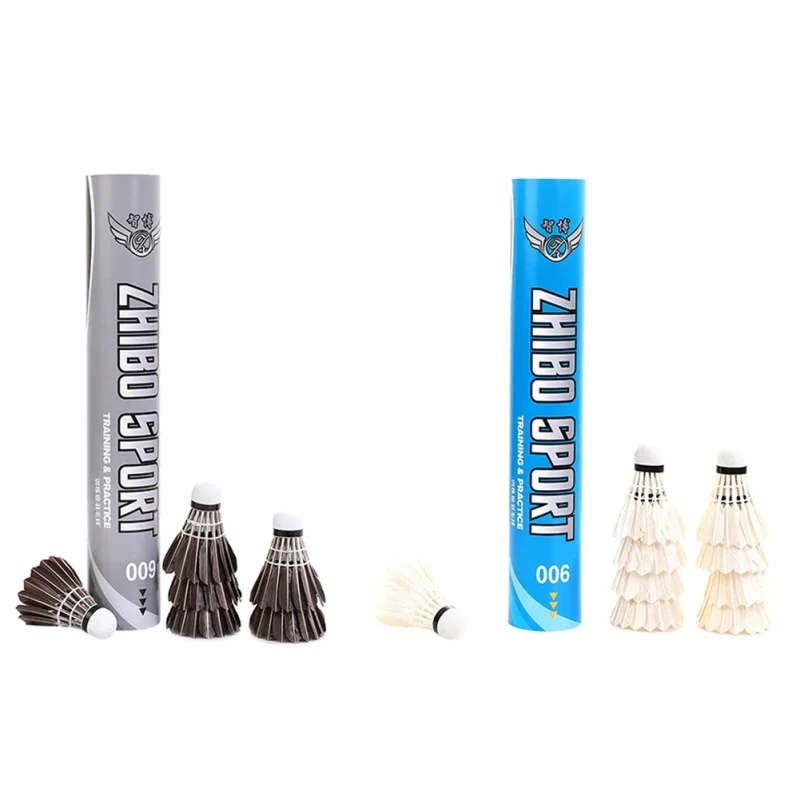 Прочные воланы для бадминтона с гусиными перьями аксессуары спорта на открытом