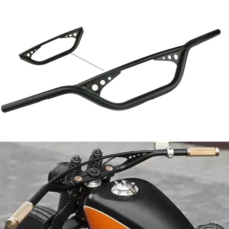 

Motorcycle 1inch 25mm Handlebar Handle Bar Chrome Black for XL883 1200 X48/Dyna/Softail
