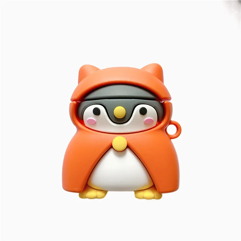 

Silicone Case for Apple Airpods Pro Protective Bluetooth Cover Cartoon Cape Penguin AirPod 12 Pro Case Charging Box Accessoris