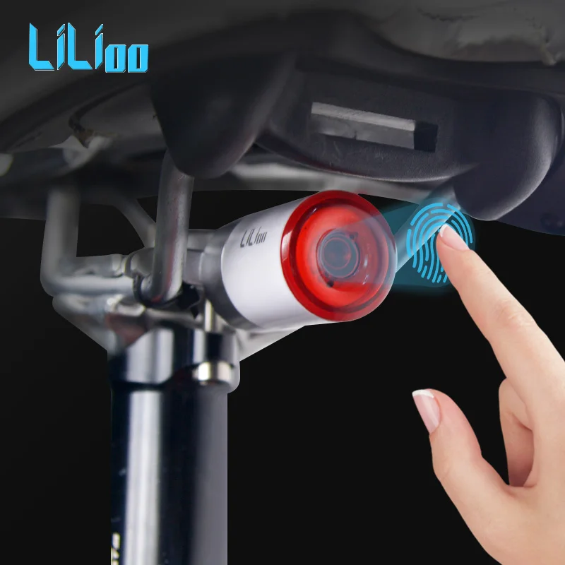 Велосипедный стоп сигнал мигающий светильник умный сенсорный датчик задний авто