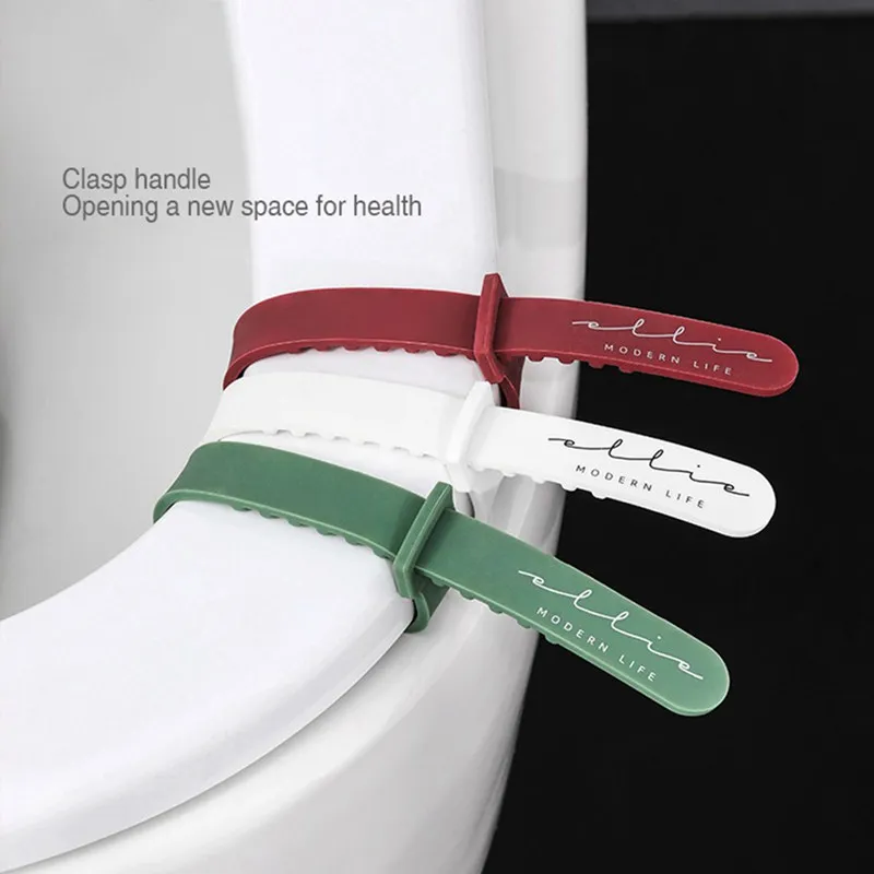 

New Portable Foldable Toilet Seat Cover Lifter Sanitary Closestool Cover Lift Handle For Travel Home Bathroom Toilet Accessories
