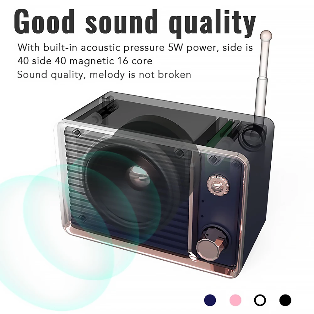 

Portable Bluetooth 5.0 Speaker Wireless Travel Mini USB HIFI Stereo Sound Deep Bass Outdoor Instagram Style Mini Speaker