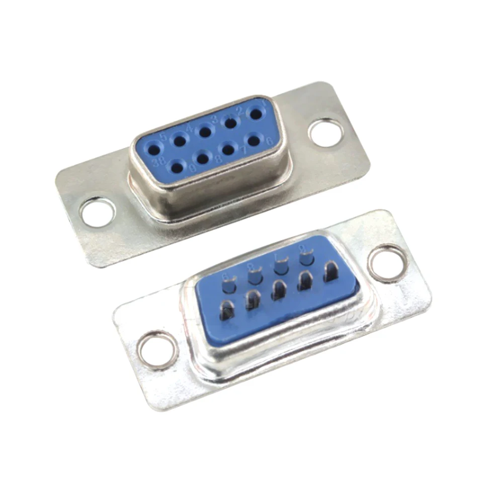 10 шт. DB9 RS232 9PIN D Sub Женский Мужской крепление на печатную плату пайкой серийный