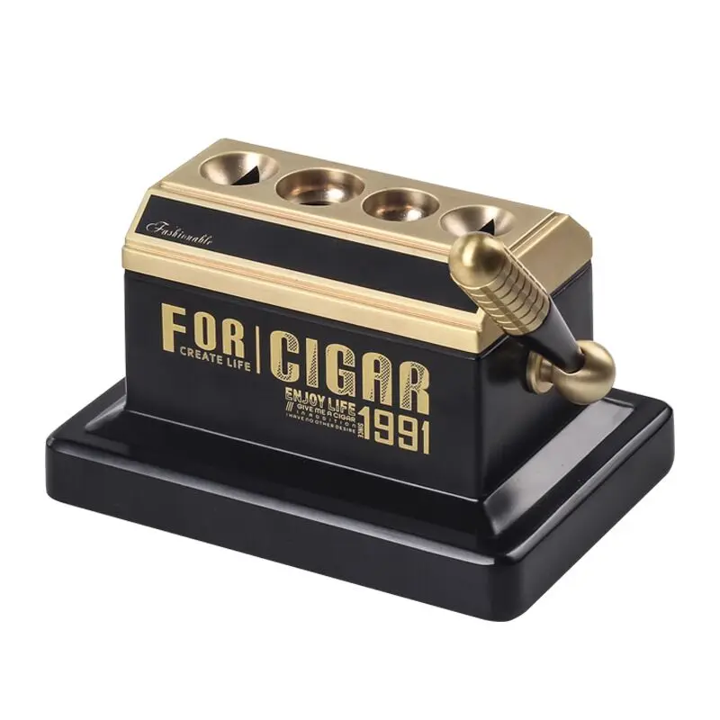 Роскошный резак для сигар металлические нержавеющие настольные ножницы 4