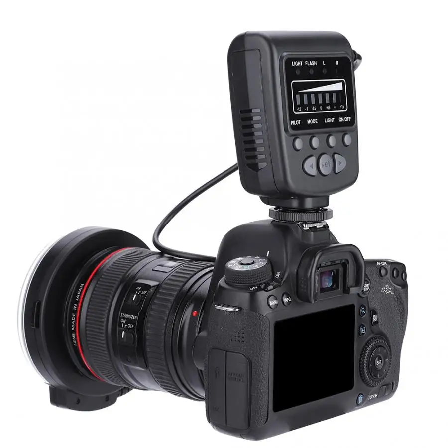 MEIKE FC-100 Портативный Универсальный светодиодный кольцевой вспышки видео камера заполняющий свет комплект 5000k макро кольцо вспышка для Canon Nikon фотографии