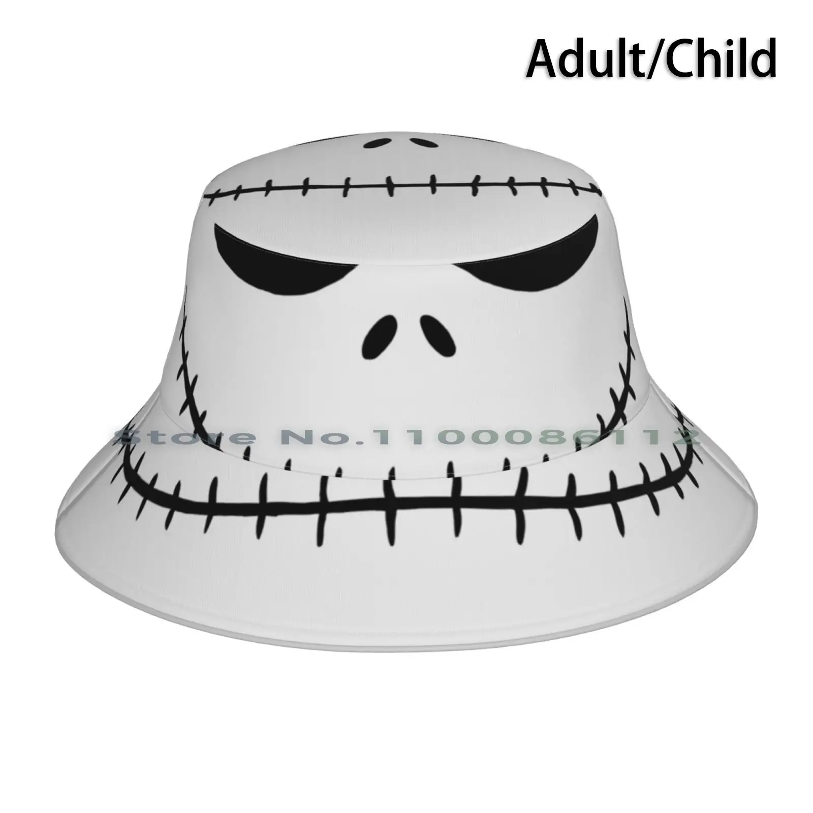 

Skellington Smile Bucket Hat Sun Cap Halloween Costumes For Women Halloween Costume Party Skull Mask Pumpkin King Tim Burton