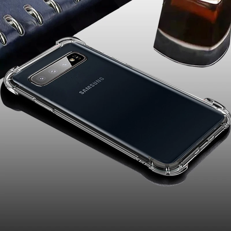 Прозрачный чехол для телефона samsung galaxy s10 plus e s10e s 10 s10plus s10lite мягкий силиконовый
