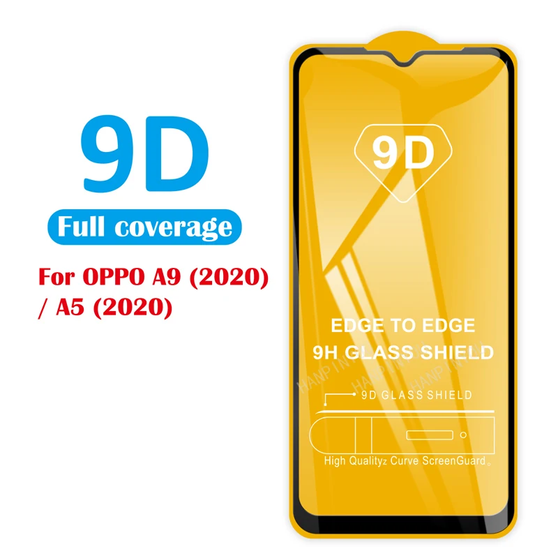 Для Oppo A9 (2020) / A5 A11x 6 5 &quot5D 6D 9D полное клеевое покрытие закаленное зеркальное