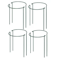 2020 half round garden plant support ring hoop metal plant stake for garden rattan clematis planting