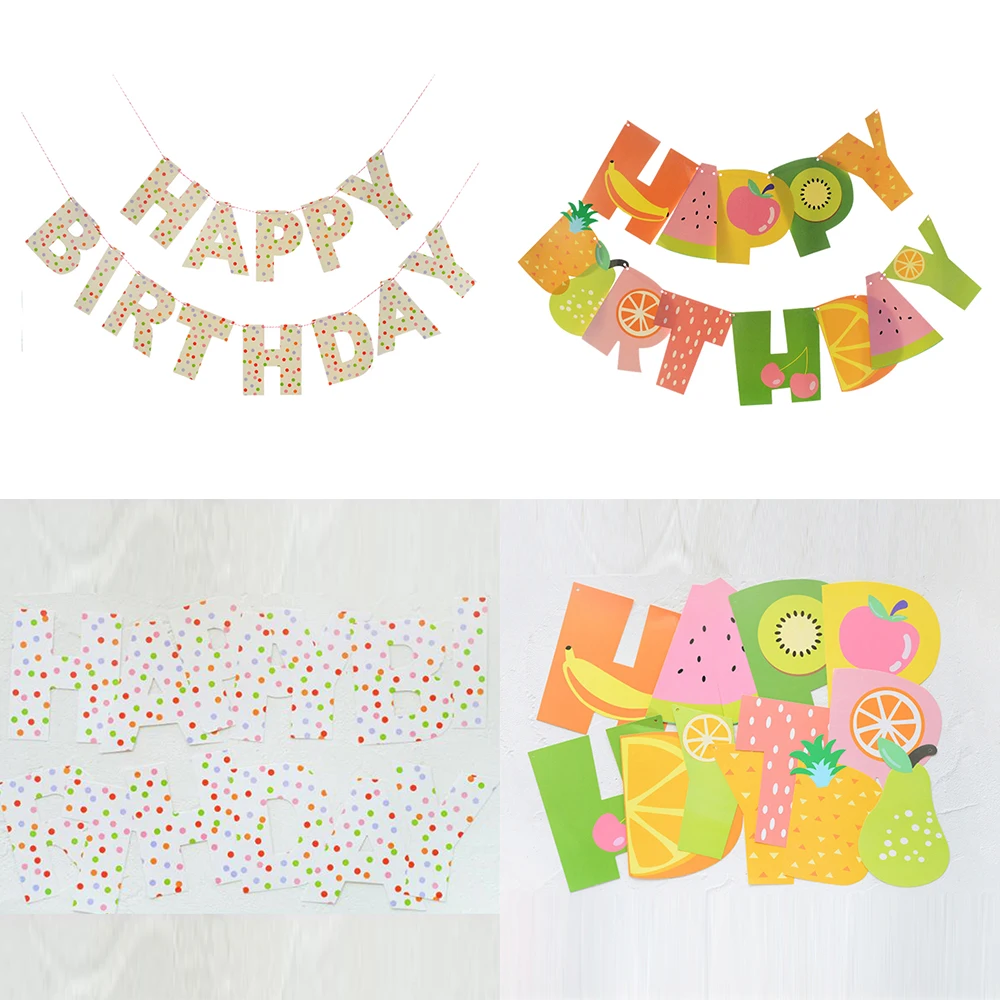 Новый стиль 2019 флаги с фруктами для вечевечерние НКИ аксессуары в честь Дня