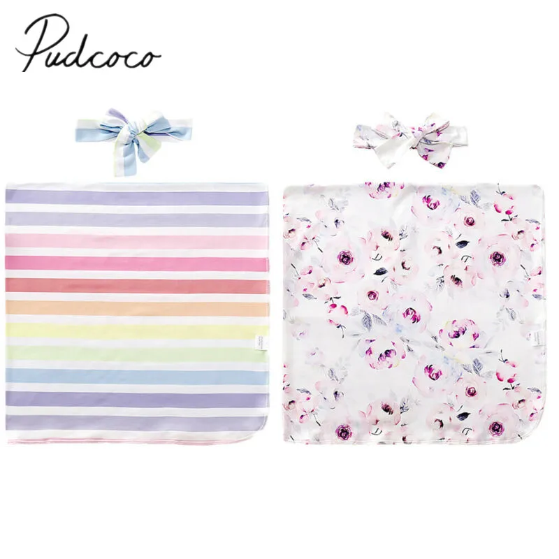 Постельные принадлежности для малышей Одежда новорожденных пеленки с цветами