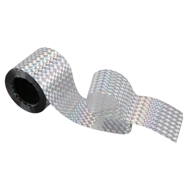 

3 Pack Bird Scare Tape Reflective Flash Bird Deterrent Tape Scare Away Birds 150 Feet for Pigeons Grackles Woodpeckers