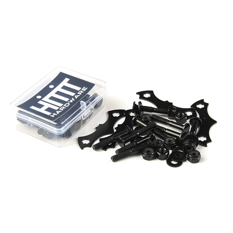 

New Sale 4 Set Skateboard Deck Anti-Sink Gasket Bolts Nuts Screw Mounting Hardware for Longboard Double Rocker