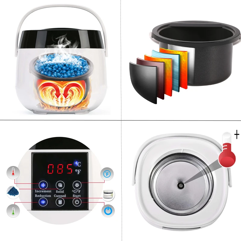 Воск нагреватель парафин воск теплее восковая машина набор инструмент для