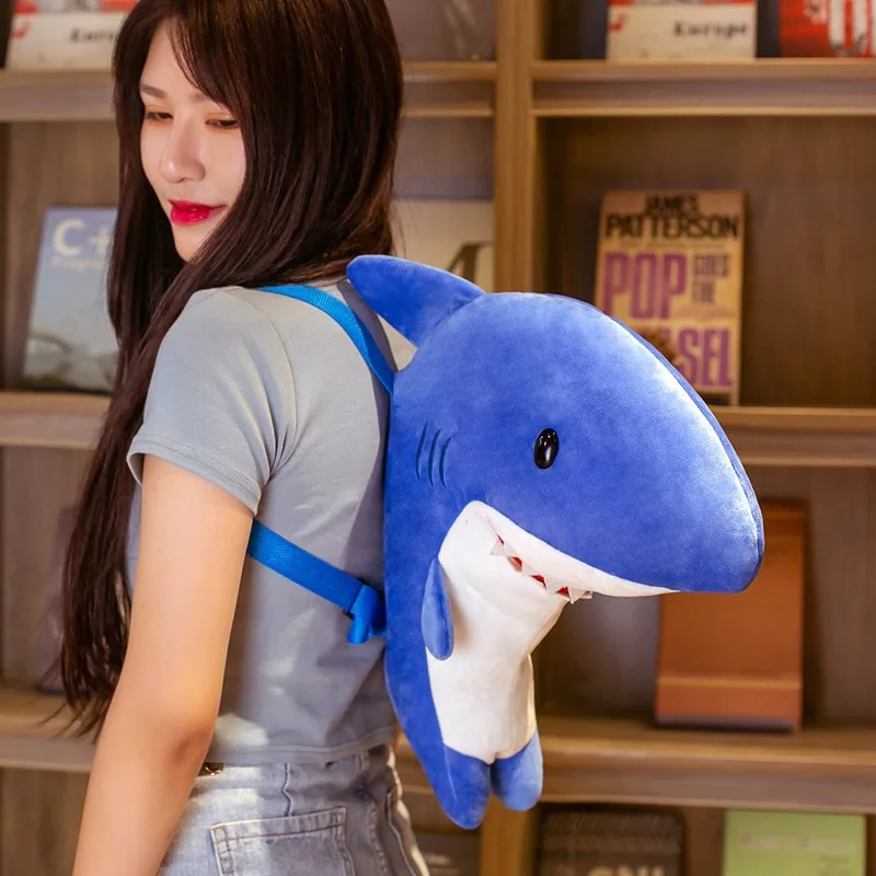 Новый милый детский рюкзак с акулой океаном школьный мягкий плюшевый чучело животное подарок|Мягкие