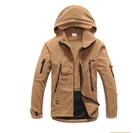 Мужская Зимняя Теплая Флисовая Военная тактическая куртка США уличная спортивная куртка с капюшоном для пешего туризма охоты боевой Кемпинг армейская мягкая оболочка