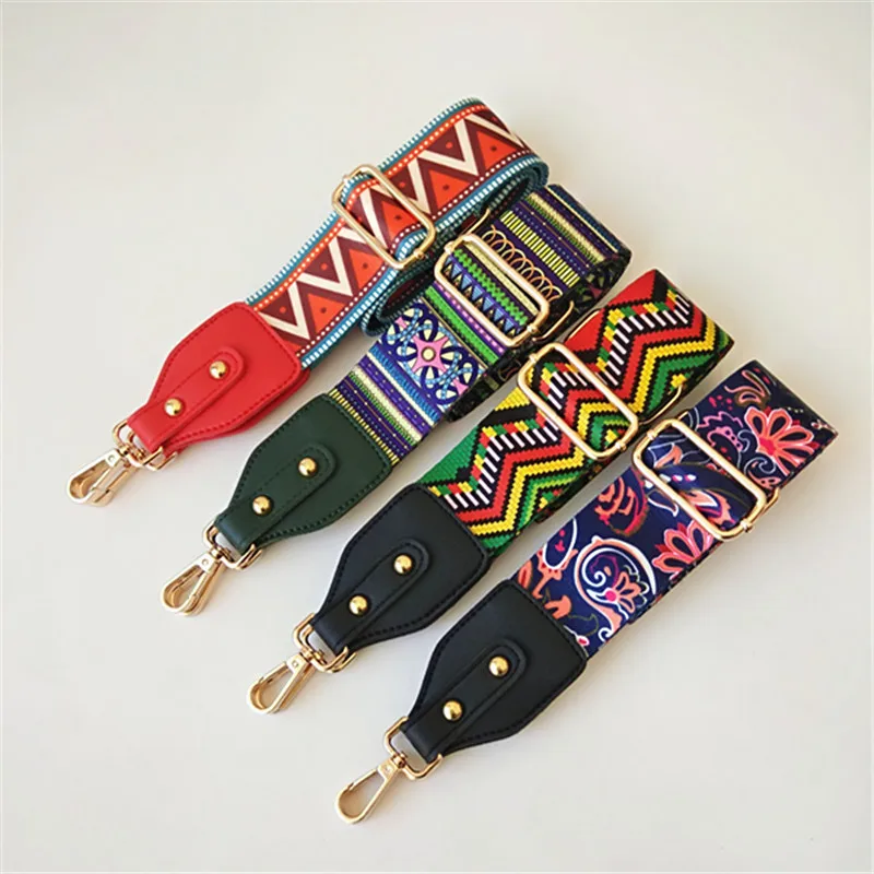 Модный роскошный ремешок на плечо с ручкой разноцветные широкие ремни в