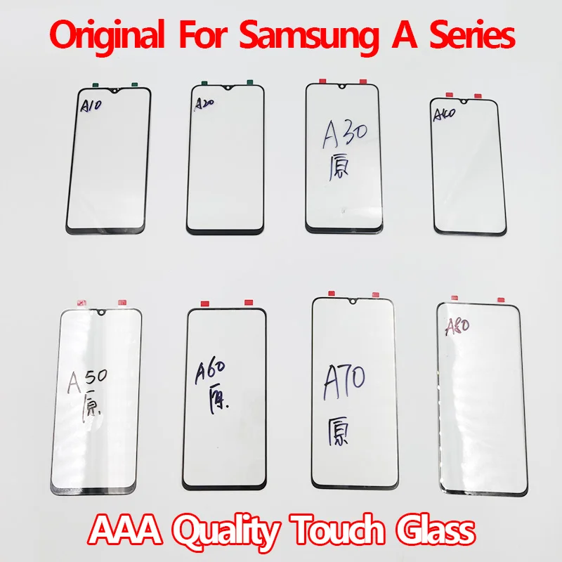 Оригинальный сенсорный экран стекло для Samsung Galaxy A10 A20 A30 A40 A50 A70 жк дисплей внешнее
