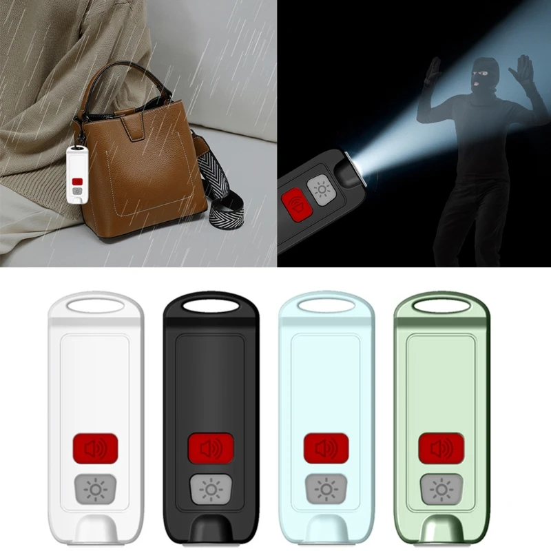 

Personal Alarms For Women 1 Pack Reusable Police Approved 130DB LOUD Security Alarms Keychain with LED Light