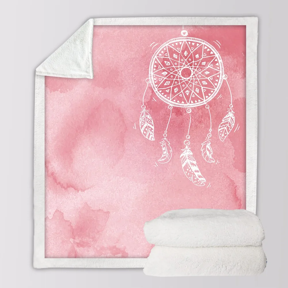 Постельные принадлежности, Outlet, Ловец снов, шерпа, одеяло, синяя галактика, покрывало, белоголовый Орел, бархатные плюшевые, одеяло для кровати, богемный Мантас, para cama - Цвет: 8