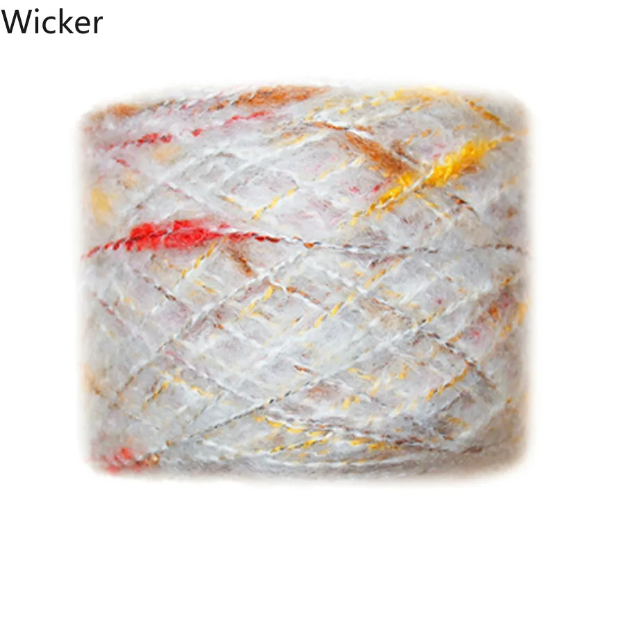 50 г разноцветная пушистая плюшевая смешанная пряжа Антистатическая тонкая