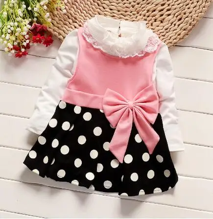 Кружевное платье для маленьких девочек весенне осеннее милое вечеринки модное