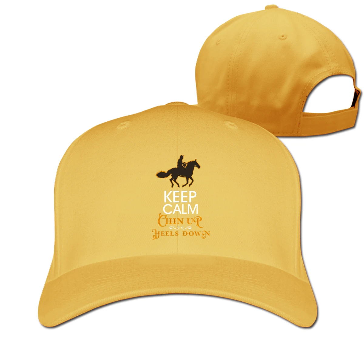 

Keep Calm Chin Heels Down T men womans Fashionable breathable Trucker Hat