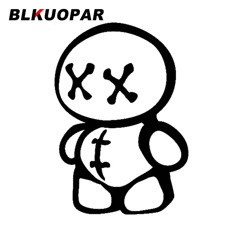 BLKUOPAR Вуду Кукла Наклейка на автомобиль Личность Водонепроницаемая наклейка Креативная холодильник мотоцикл лобовое стекло Дверь Защитник