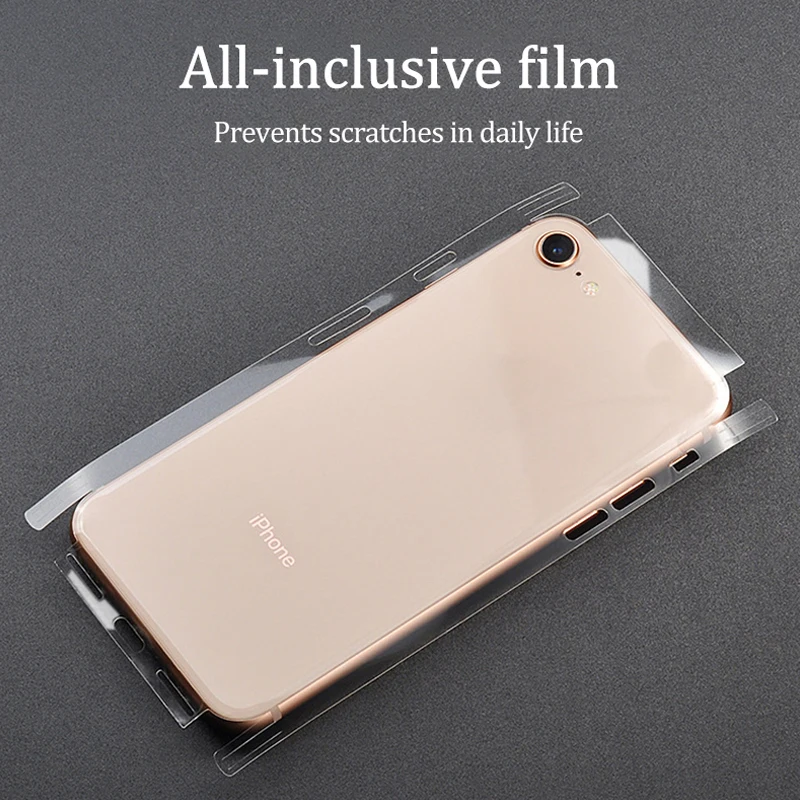 Top Sell Full Body Transparent Decal Sticker Skin Case Cover For iPhone 6 7 8 Plus X Ice Film for iPhone 11 12 Pro Max Protector