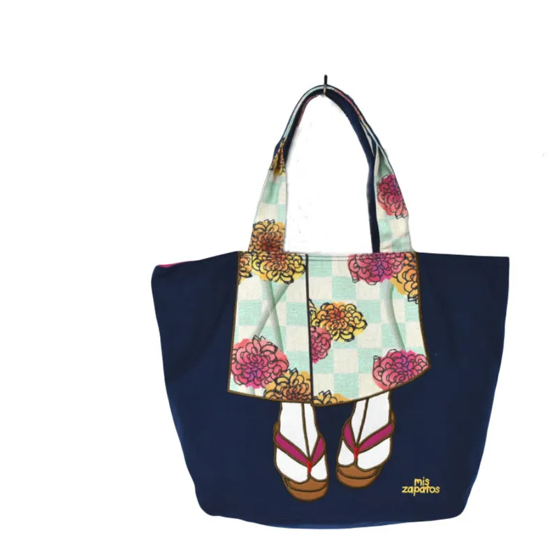 

Canvas Hobos for Women 2021 New Fashion Cartoon Prints One Shoulder Bags Ladies Famous Purses and Handbags Sac Bandouliere Femme