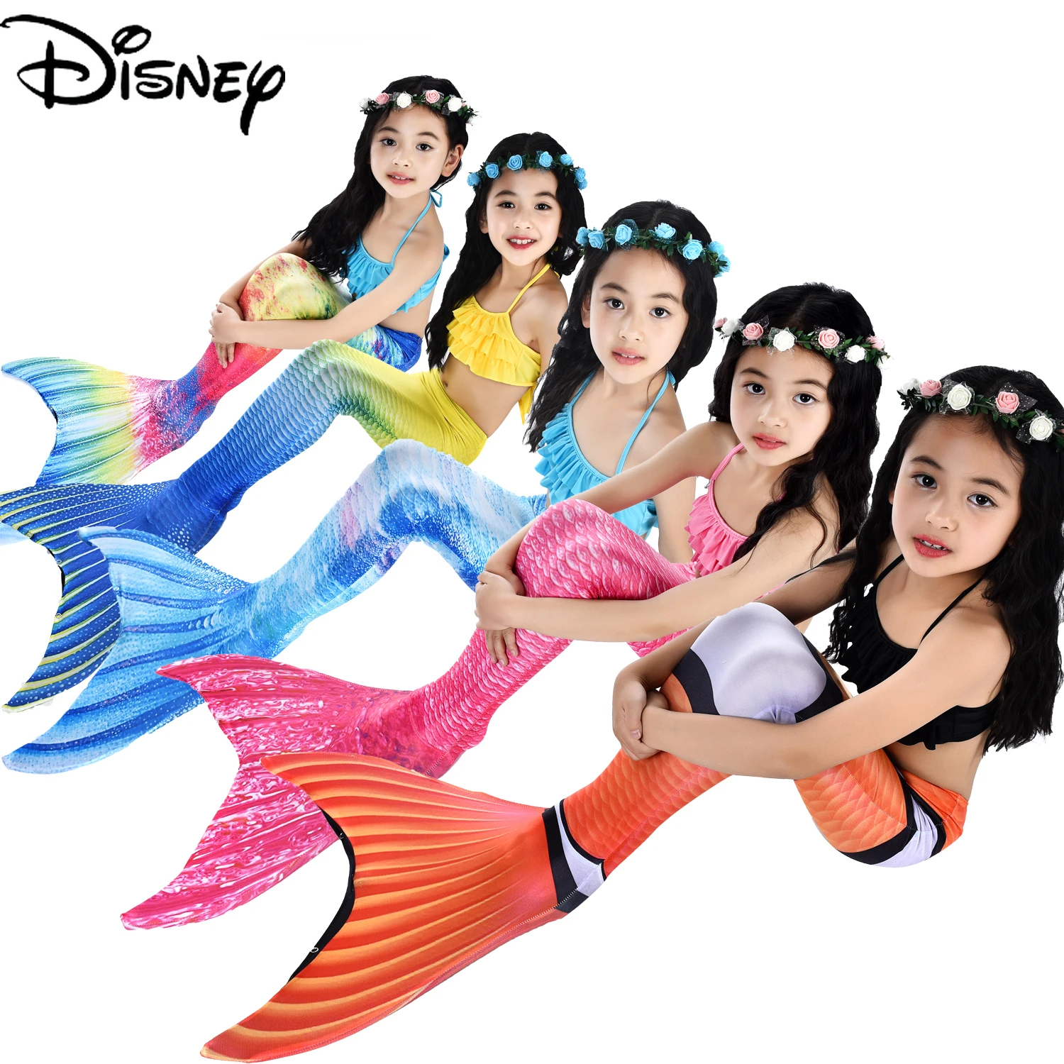 

Купальники для девочек с хвостом русалки из мультфильма Disney