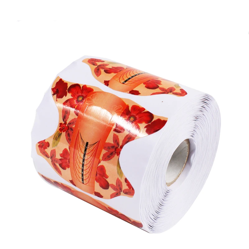 100 листов бумажный лоток для ногтей с бабочкой акриловые французские наконечники