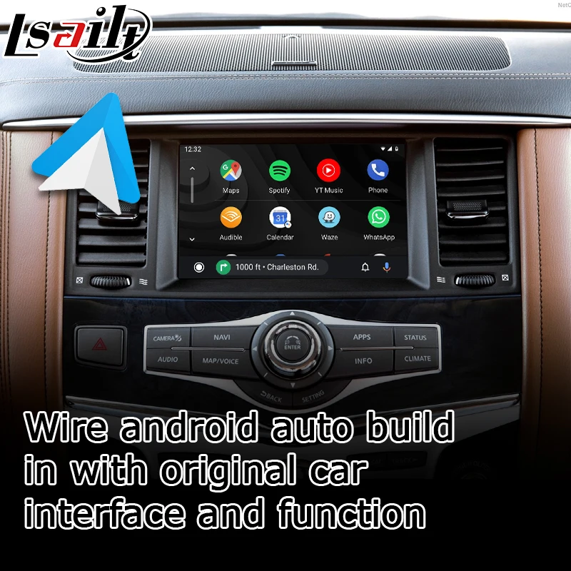 Интерфейс Carplay для Infiniti QX80 интерфейсная коробка видео с youtube Q50 Q60 QX50 Android от Lsailt |