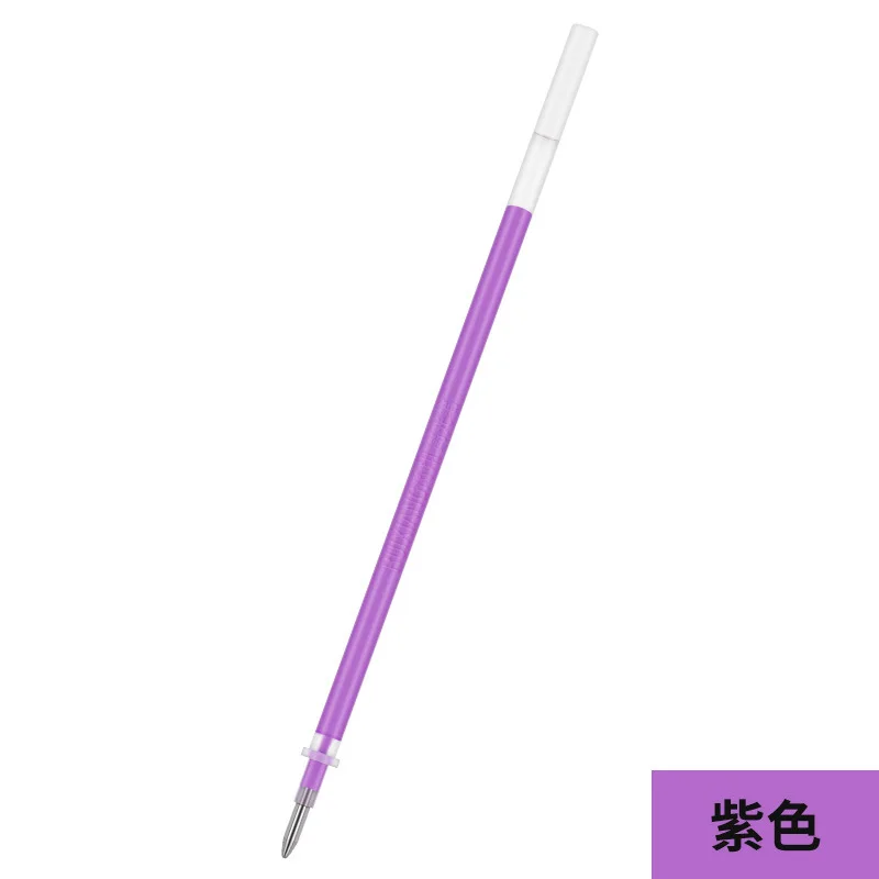 purple refill Черная карточка маркер ручка 8 многоцветная блестящая живопись гелевая ручка подарки для школы и офиса домашняя канцелярская белая Серебряная Золотая Ручка - Цвет: purple refill