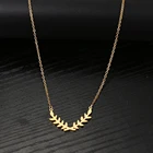 Ожерелья из нержавеющей стали, Классическая цепочка с подвеской в виде креста и ветвей, чокер, модное ожерелье для женщин, ювелирные изделия, подарки для вечеринки, цельный кусок