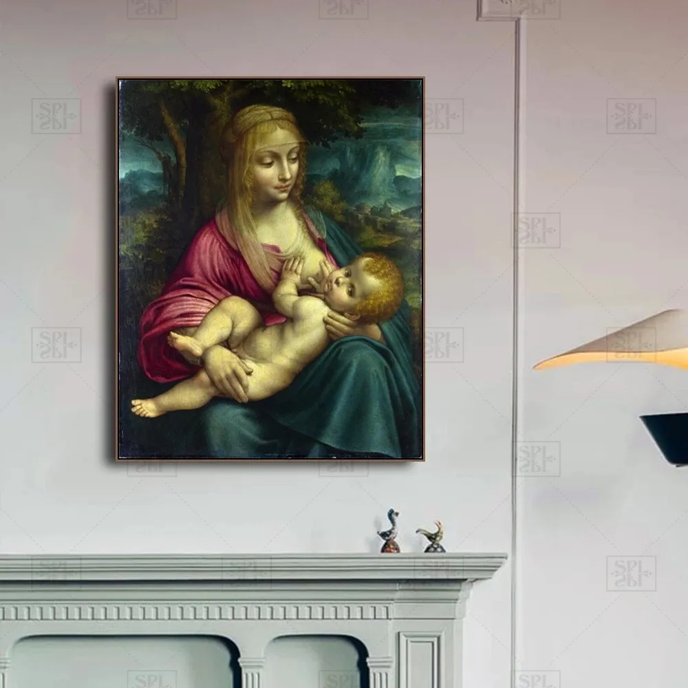 Постеры и принты Laeacco Da Vinci классические настенные картины с изображением девы