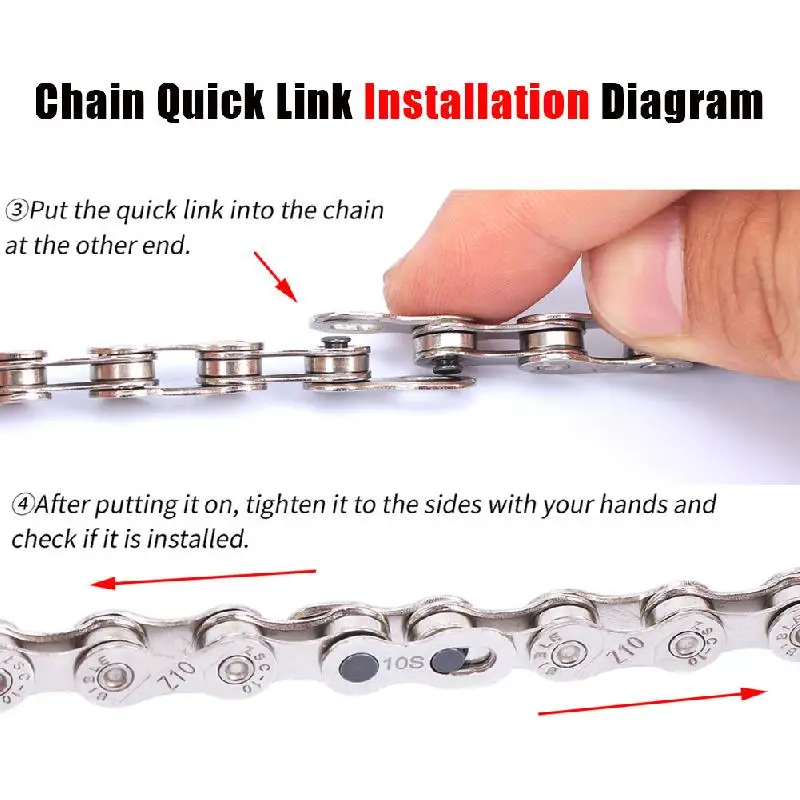 

5 Pairs Bike Chain Quick Links MTB Chain Missing Quick Connector To Connect Main Link Speed 6 7 8 9 10 11 Bicycle Part