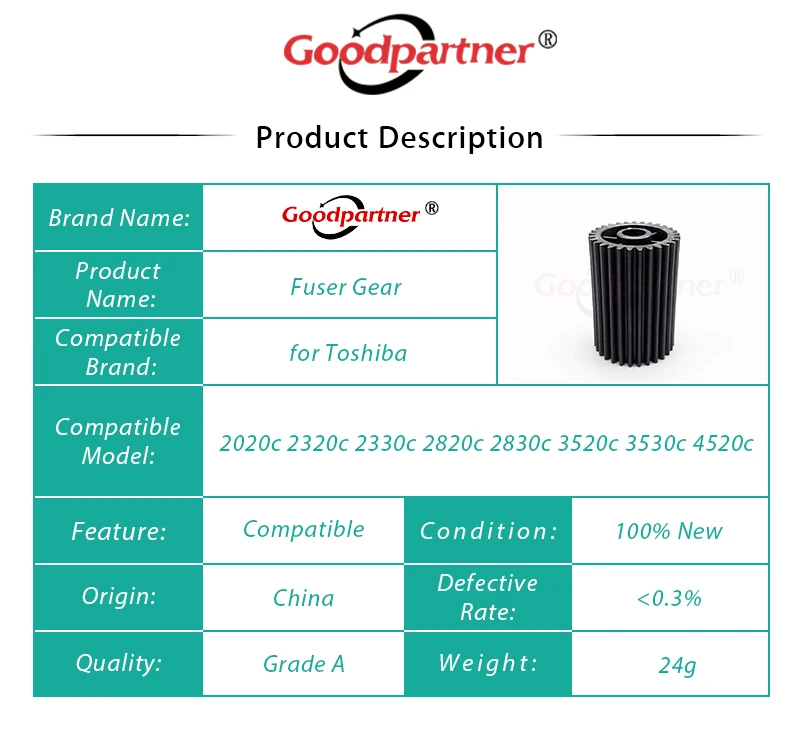 1X 6LE25912000 шестерни для Toshiba e-Studio 2020c 2320c 2330c 2820c 2830c 3520c 3530c 4520c 2500c 3500c 3510c | Компьютеры и